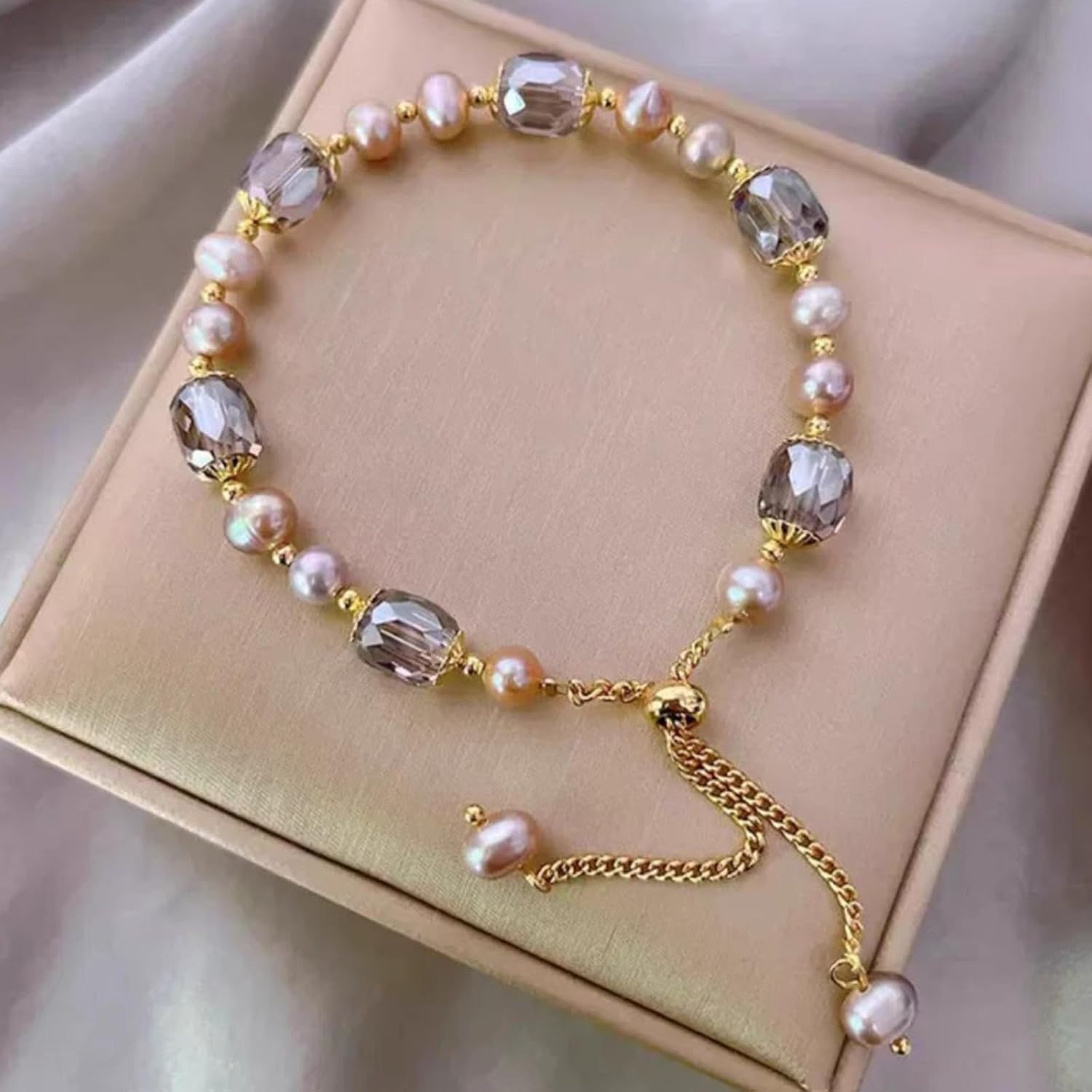 Natural Gemstone Beaded Bracelet. Healing Crystal Stone Bracelets for Men Women
